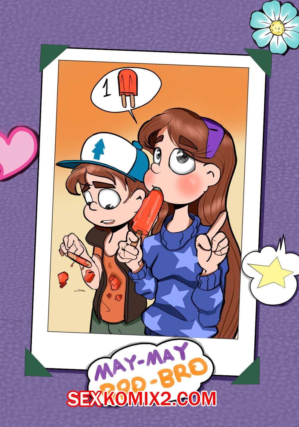 Порно комикс Gravity Falls. Супер близнецы Диппер и Мэйбл. Часть 2. My Bro Bro. Anont.