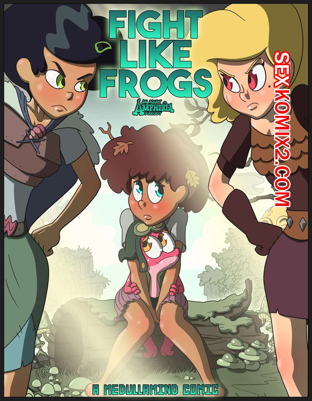 Порно комикс Амфибия. Сражайтесь как лягушки. Fight Like Frogs. Amphibia. MedullaMind