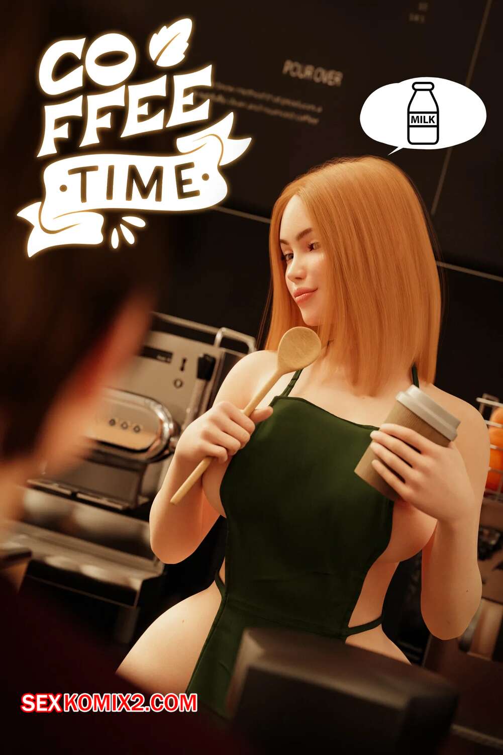 Порно комикс Coffee Time. RoseBlue3D