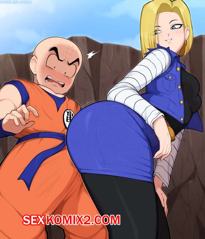 Порно комикс Dragon Ball. Первая встреча. Krilln and Android 18. First Meeting. afrobull