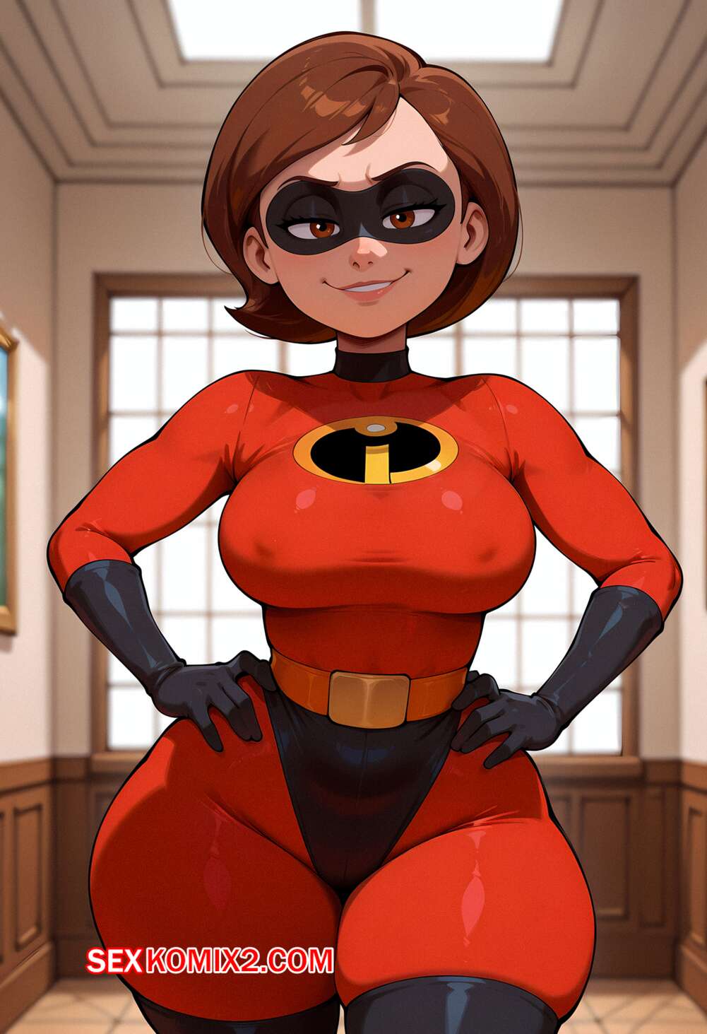 Порно комикс Elastigirl x BBC. Floxin