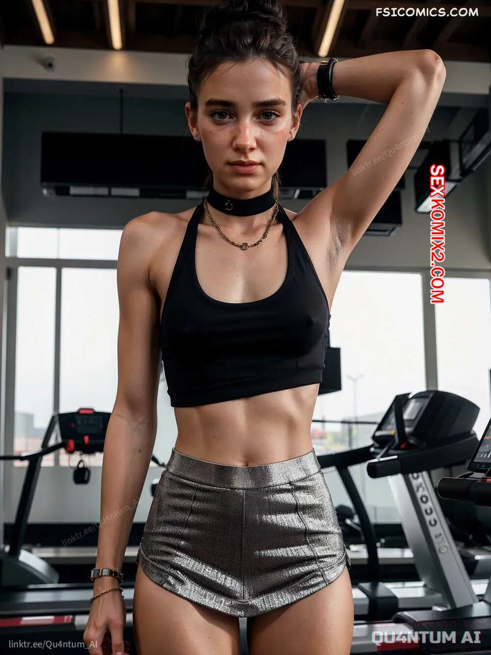 Порно комикс Ellie Williams. Last Of Us 2 At Gym. QuantumAI