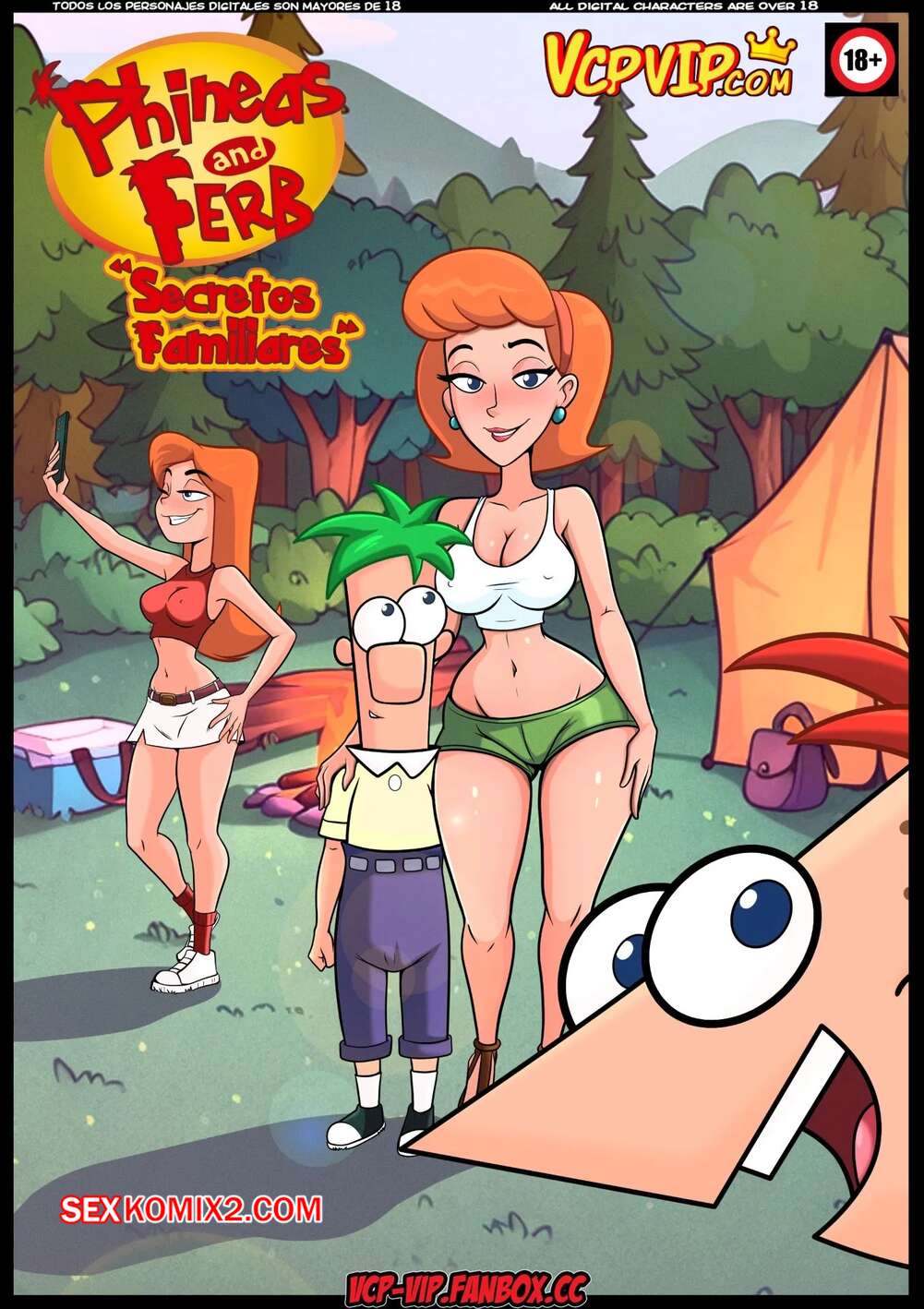 Порно комикс Финес и Ферб. Семейные тайны. Phineas y Ferb. Secretos Familiares. VcpVip