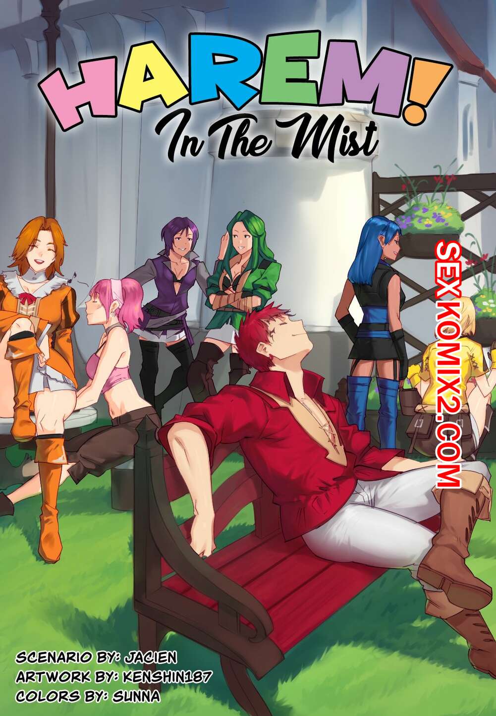 Порно комикс Гарем в тумане. Harem In The Mist. Kenshin187.