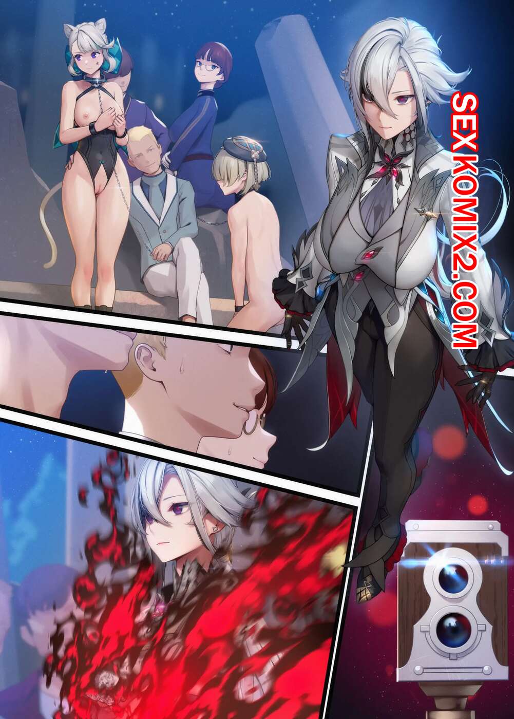 Порно комикс Genshin Impact. Арлекино. Arlecchino. Mana