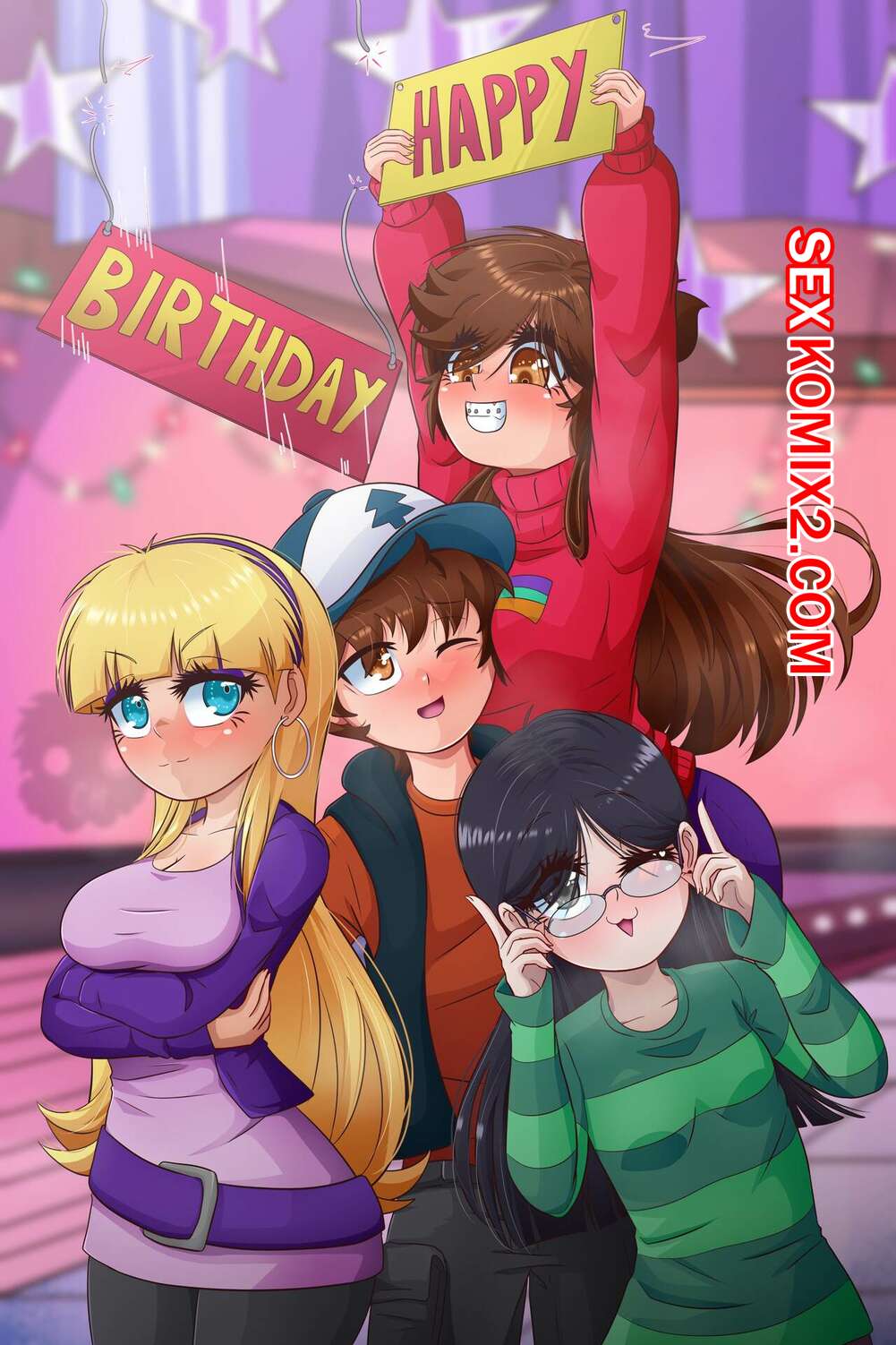 Порно комикс Гравити Фолз. Сосны на день рождения. Birthday Pines. Gravity Falls. ElChasconsito