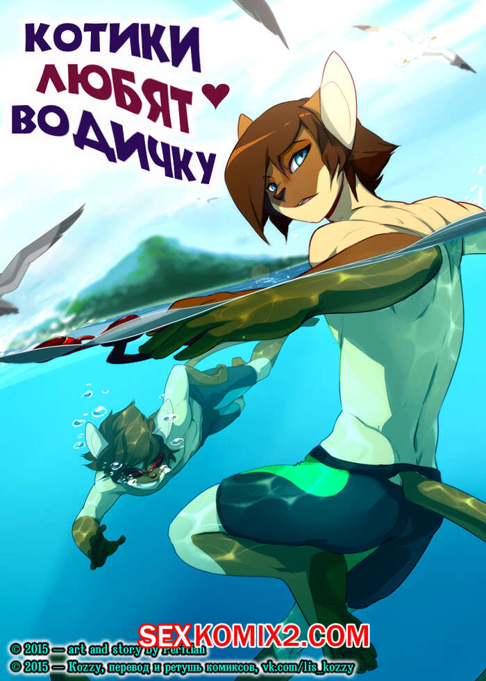 Порно комикс Котики любят водичку. Часть 1.
