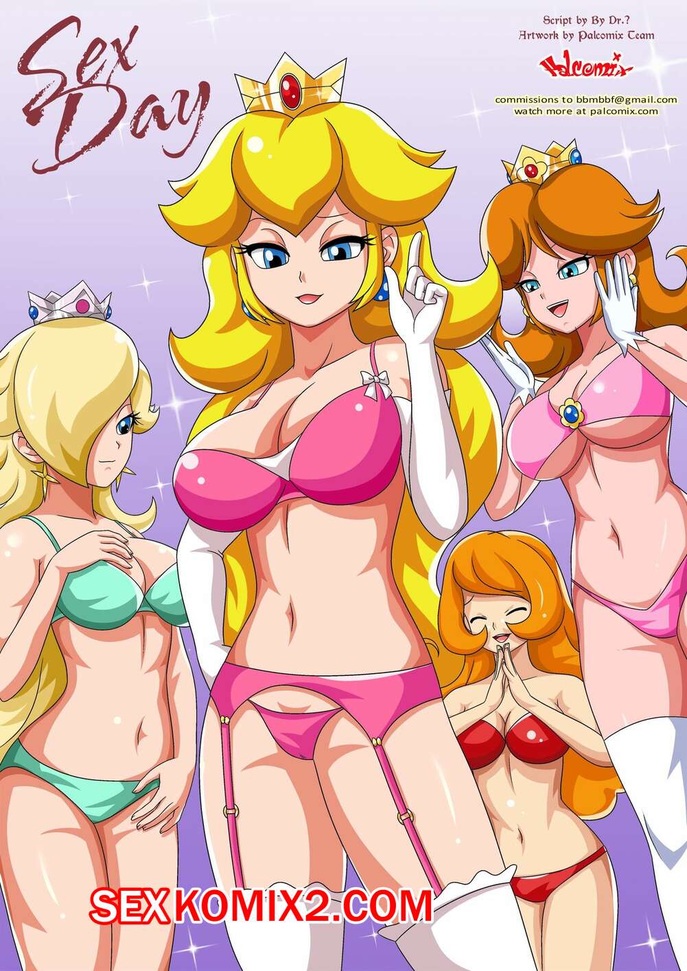 Порно комикс Марио. День секса. Sex Day. Palcomix