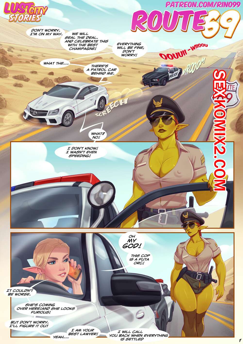 Порно комикс Маршрут 69. Rino99. Английский.