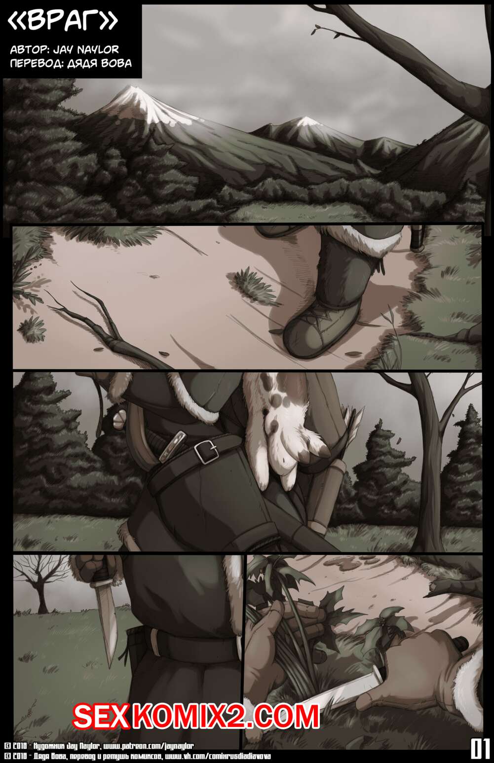 Порно комикс Миры Джея Найлора. Часть 0. Враг