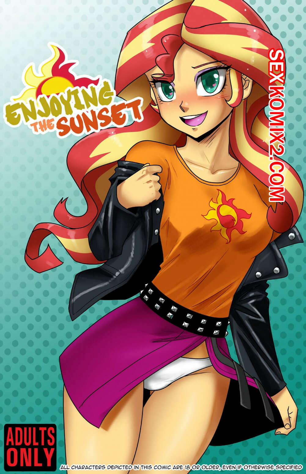 Порно комикс МЛП. Наслаждение Сансет. Enjoing the Sunset