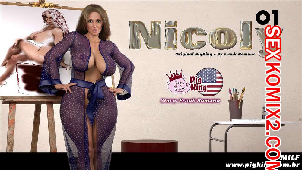 Порно комикс Николь. Часть 1. Nicoly. PigKing