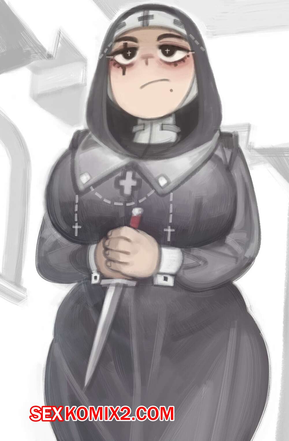 Порно комикс Nun. OC. Kelvin Hiu