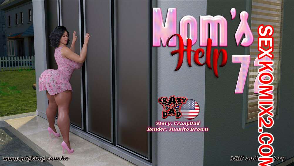 Порно комикс Помощь мамы. Часть 72. Moms Help. CrazyDad3D