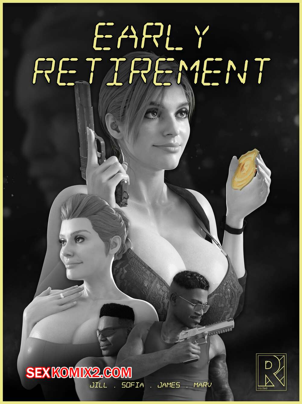 Порно комикс Resident Evil. Ранний выход на пенсию. Early Retirement. Rro.lled.