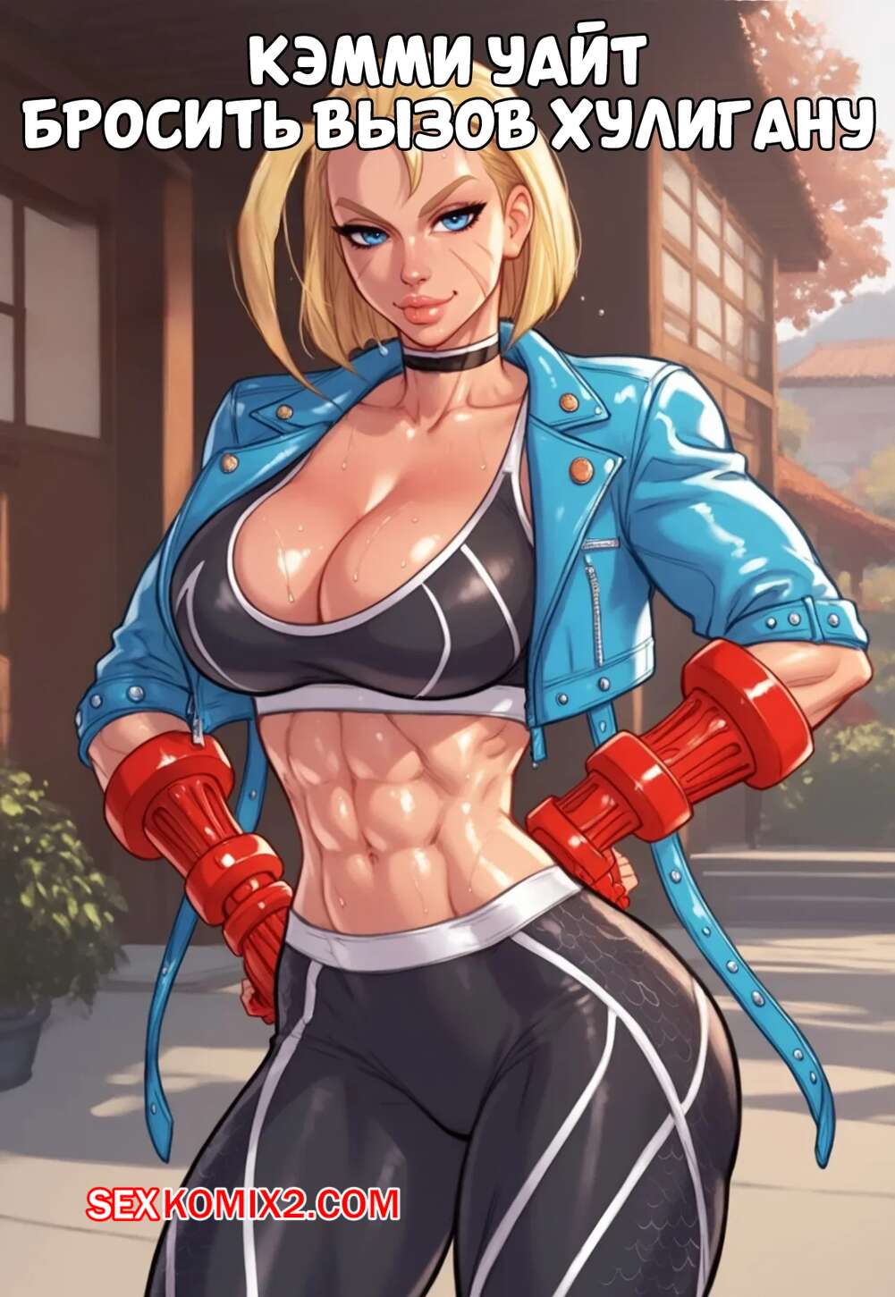 Порно комикс Street Fighter. Кэмми Уайт. Бросить вызов хулигану. Cammy White. Game of Bimbos.