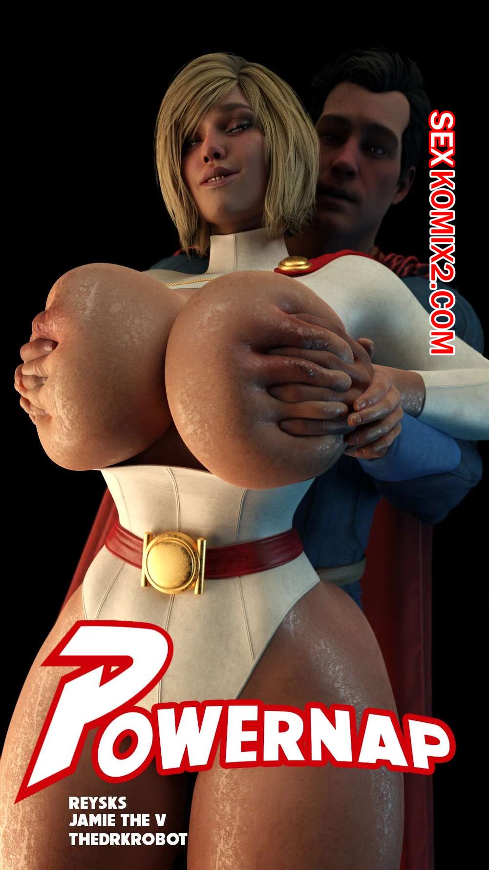 Порно комикс Супермен. Мощность сна. PowerNap. Rysketches