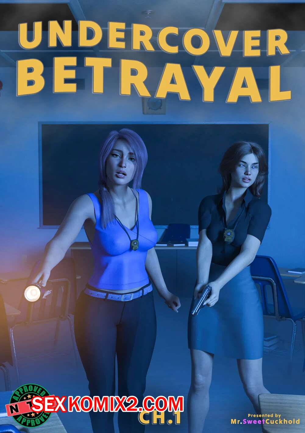 Порно комикс Тайное предательство. Часть 1. Undercover Betrayal. Mr.SweetCuckhold.