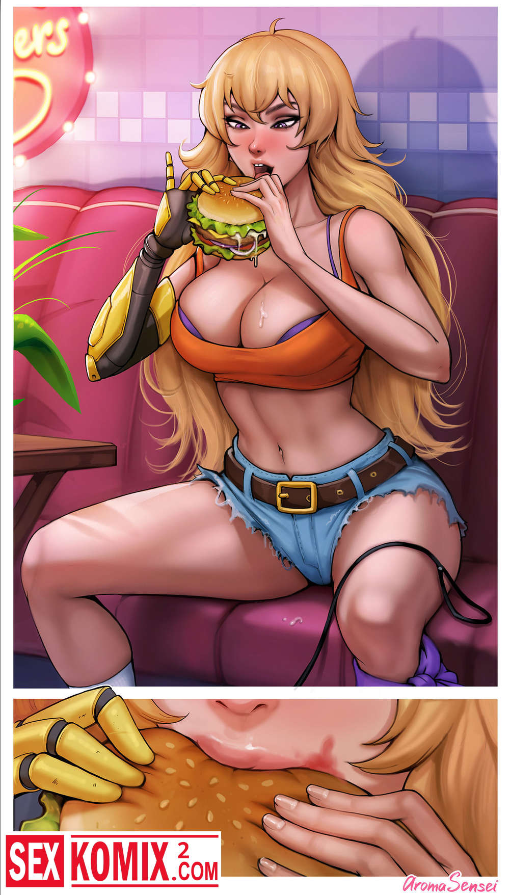 Порно комикс Время ланча.