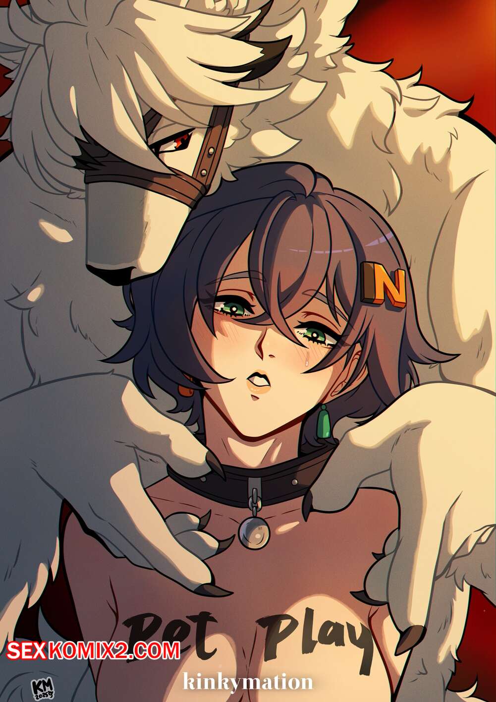 Порно комикс Zenless Zone Zero. Игра с питомцем. Kinkymation