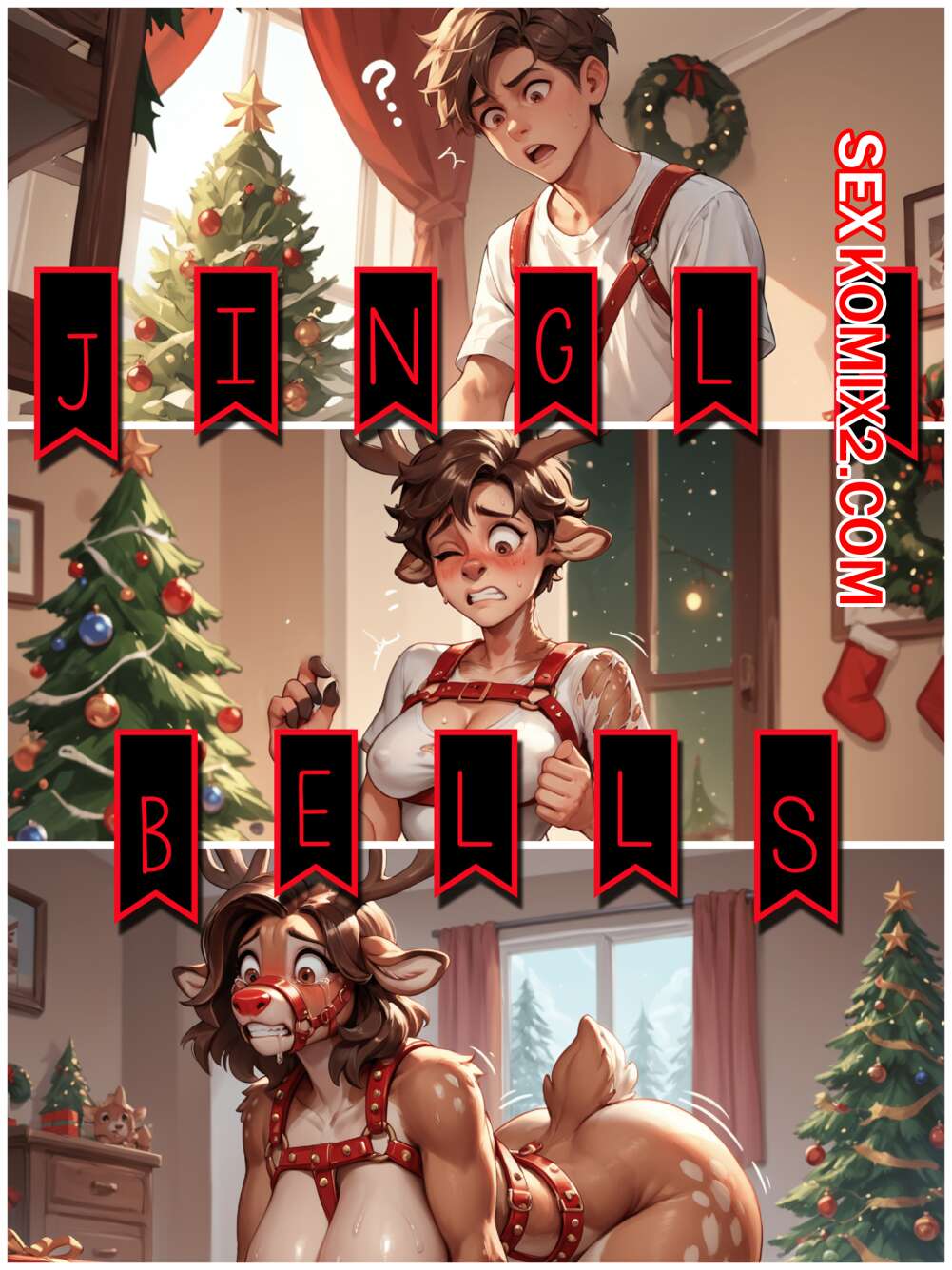 Порно комикс Звон Рождества. Jingle Bells. AlwaysOlder
